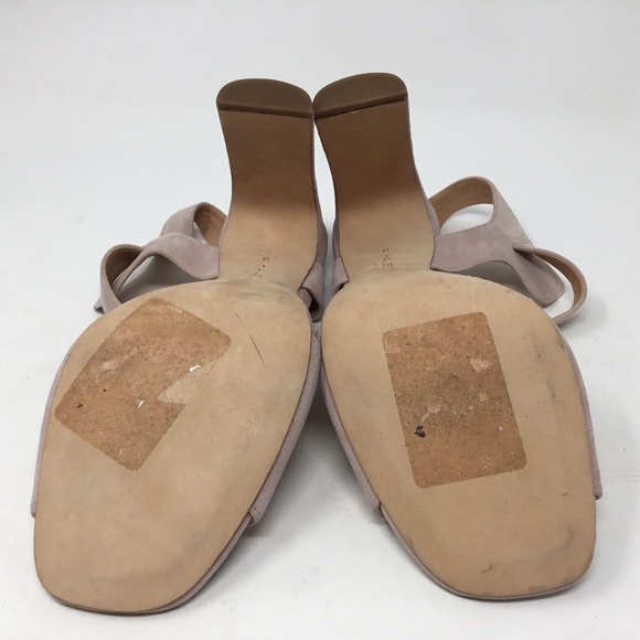 Halston Heritage Vera Pink T-strap Heeled Sandals. - Picture 10 of 14